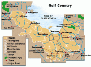 Queensland Gulf country. map courtesy of www.savanna.org.au
